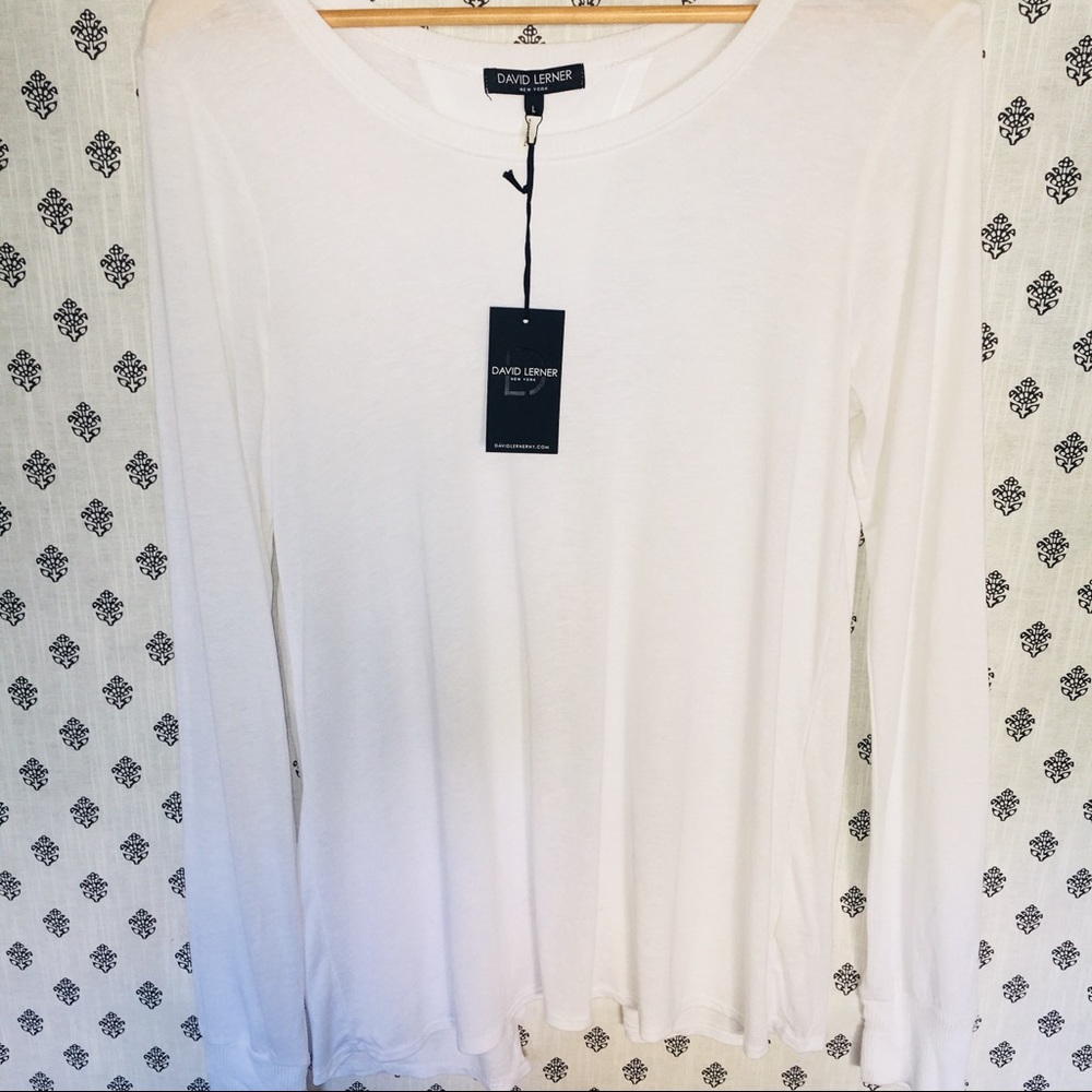 David Lerner Monroe Back Tee in Sie BNWT size L